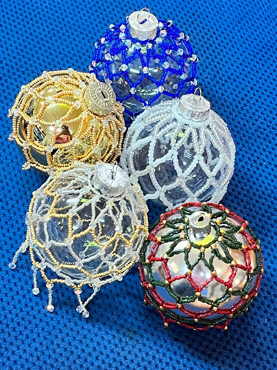 Beaded Bulb Ornament